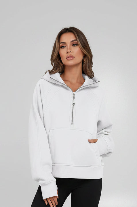 Solid Colour Pullover Hoodie