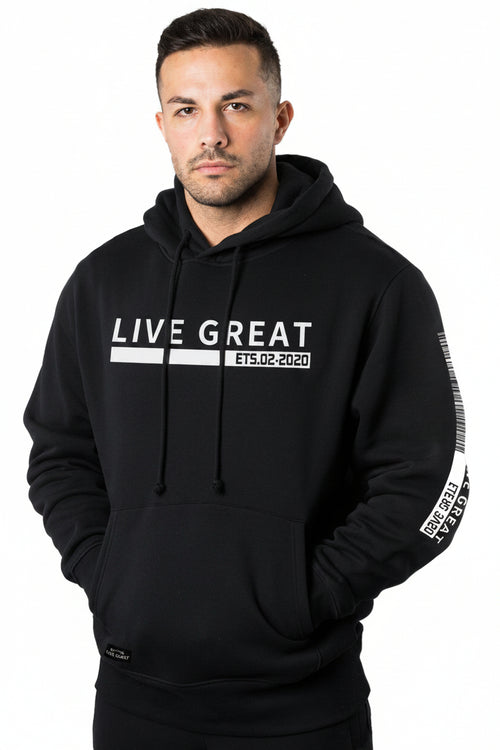 Printed Polyester Hooded Sweatshirt
