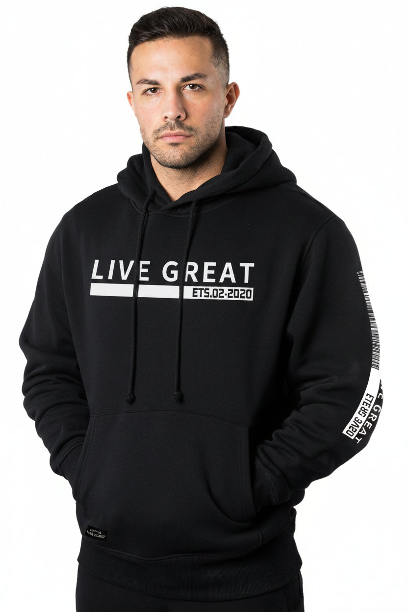Printed Polyester Hooded Sweatshirt