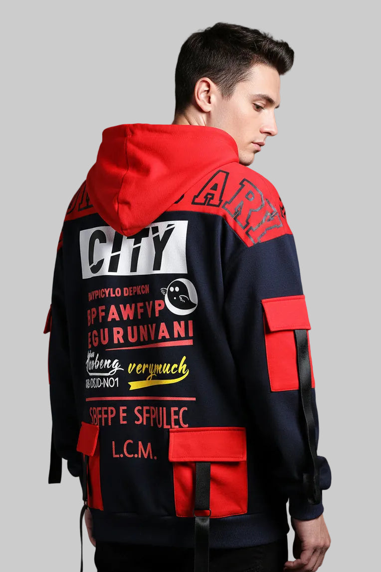 Colorblock Jacquard Slim Hoodie