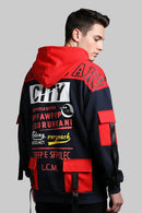 Colorblock Jacquard Slim Hoodie