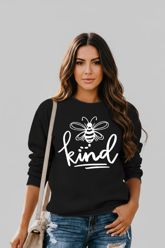 Bee Print Cotton Sweatshirt