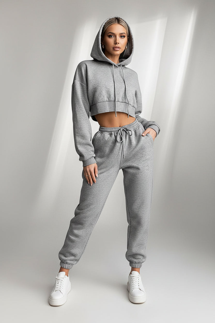 Fleece Hoodie Sweatpants Set