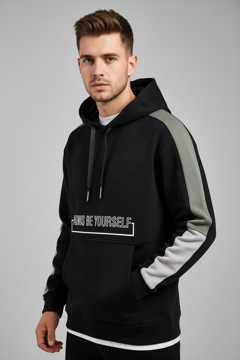 Polyester Hooded Pullover Sweatshirt