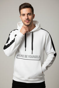 Polyester Hooded Pullover Sweatshirt