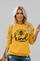 Bee Print Cotton Sweatshirt