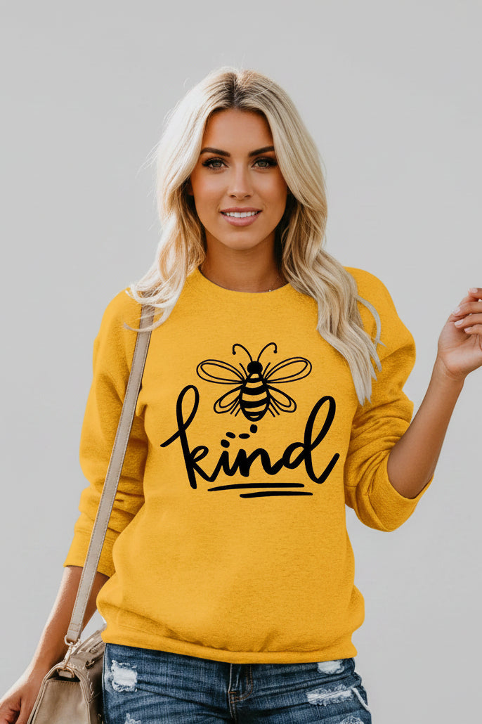 Bee Print Cotton Sweatshirt