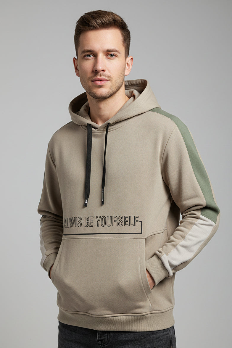 Polyester Hooded Pullover Sweatshirt