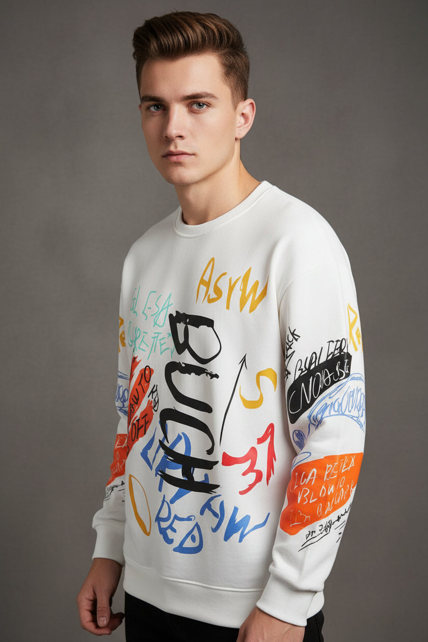 Men's Harajuku Crewneck Sweatshirt