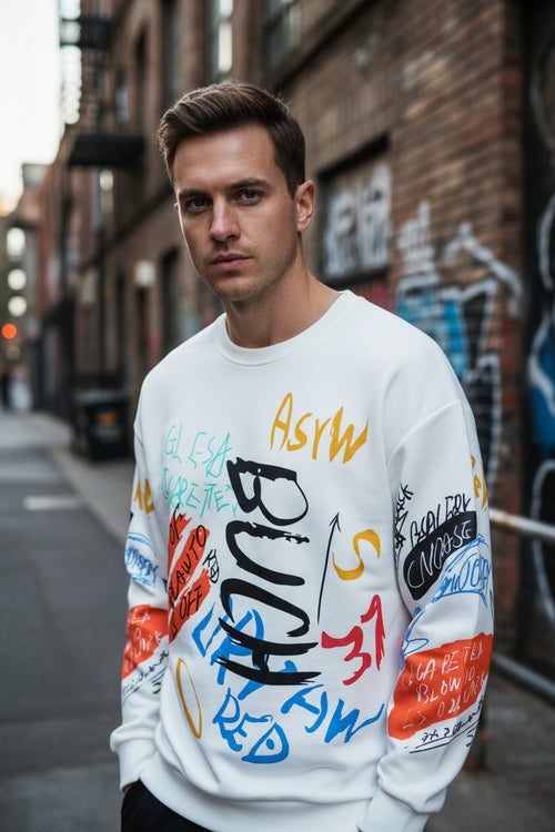 Men's Harajuku Crewneck Sweatshirt