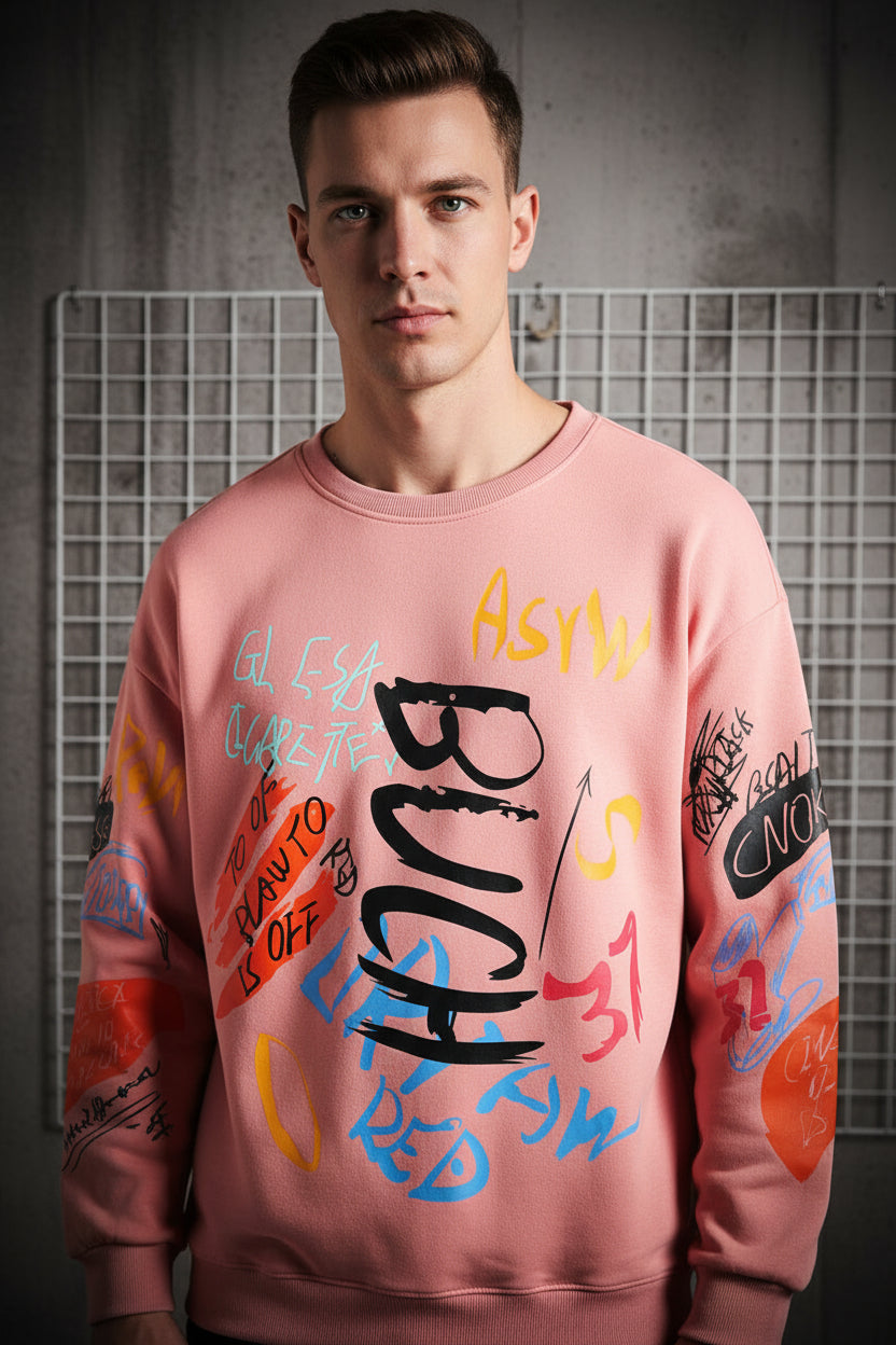 Men's Harajuku Crewneck Sweatshirt