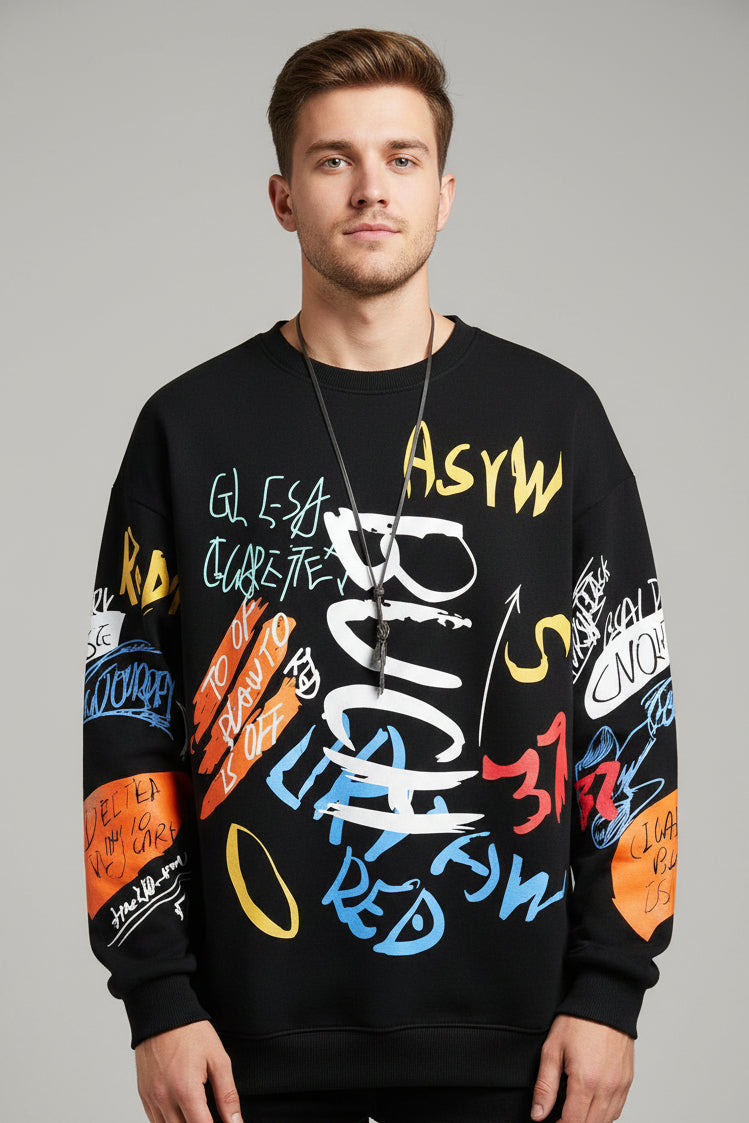 Men's Harajuku Crewneck Sweatshirt