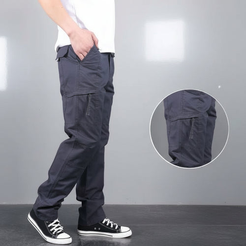 Men's Cotton Multi-Pocket Trousers