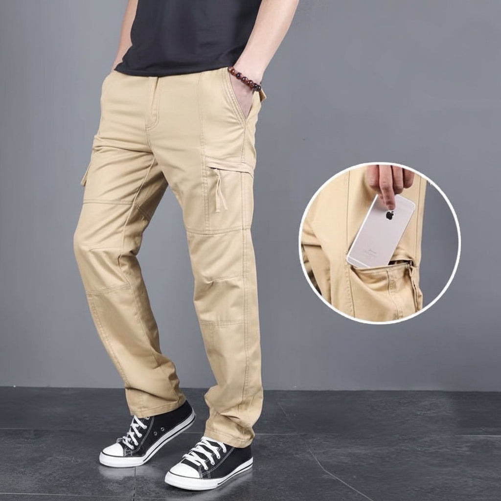 Men's Cotton Multi-Pocket Trousers