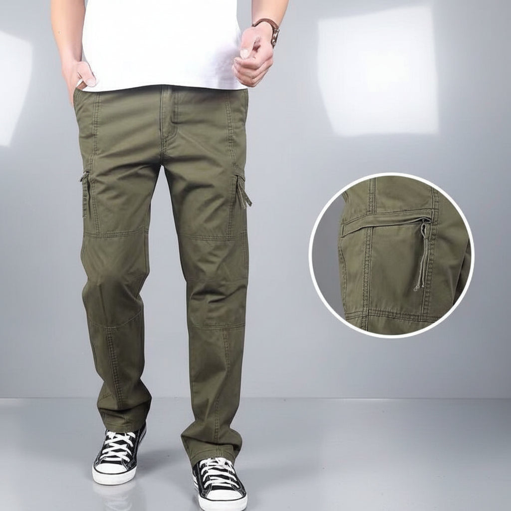 Men's Cotton Multi-Pocket Trousers