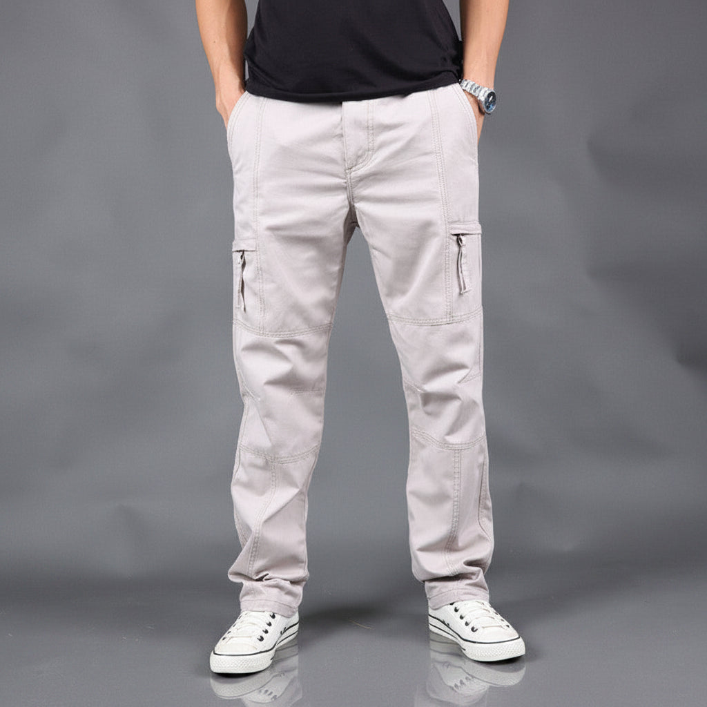 Men's Cotton Multi-Pocket Trousers