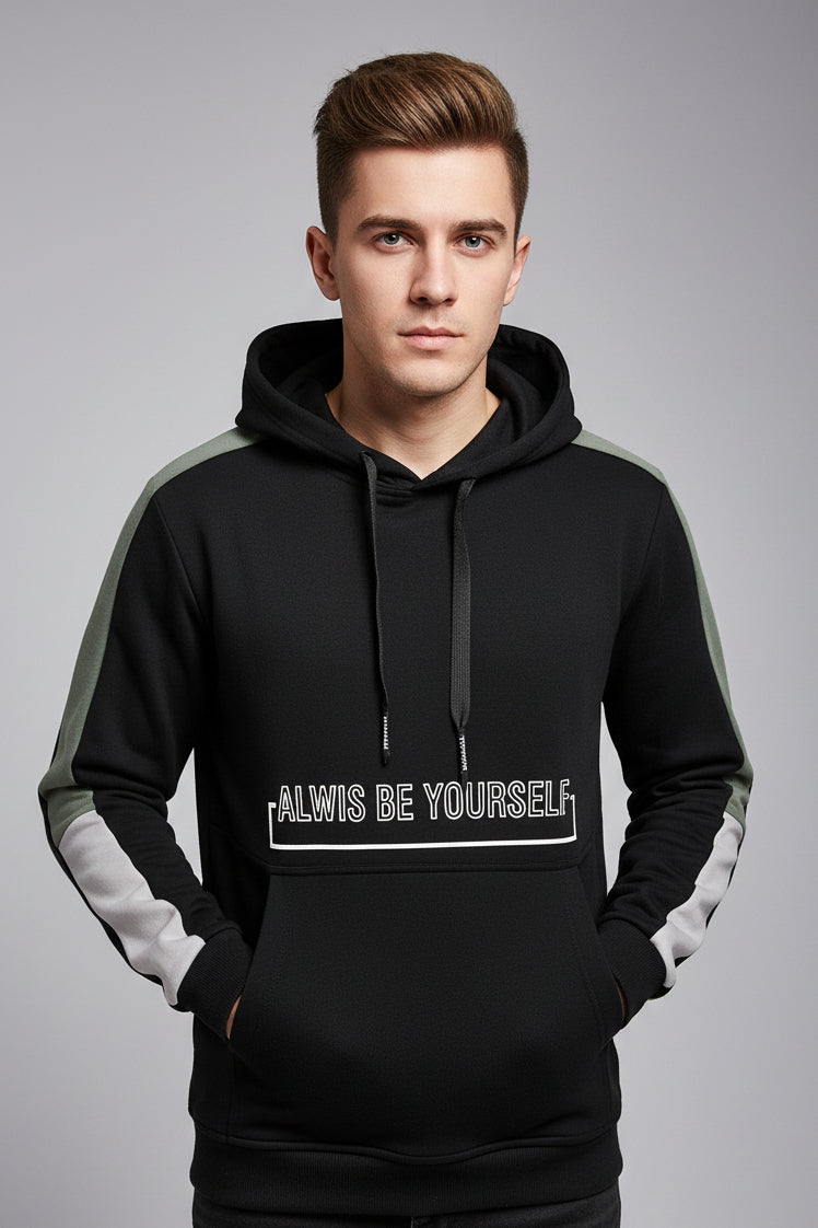 Polyester Hooded Pullover Sweatshirt