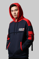 Colorblock Jacquard Slim Hoodie