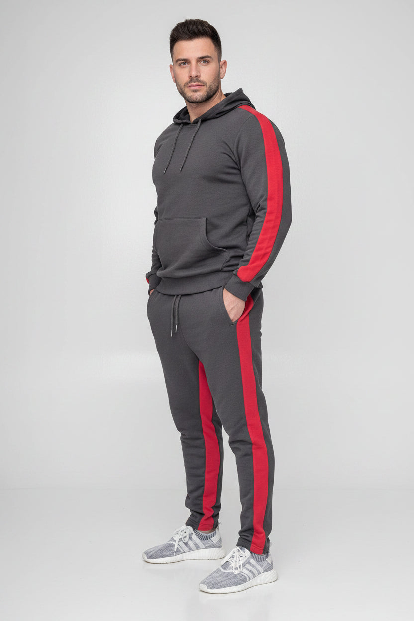 Men's Hooded Patch Tracksuit