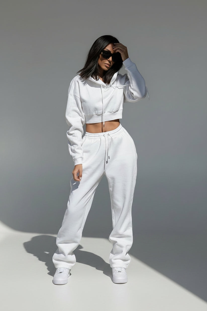 Fleece Hoodie Sweatpants Set