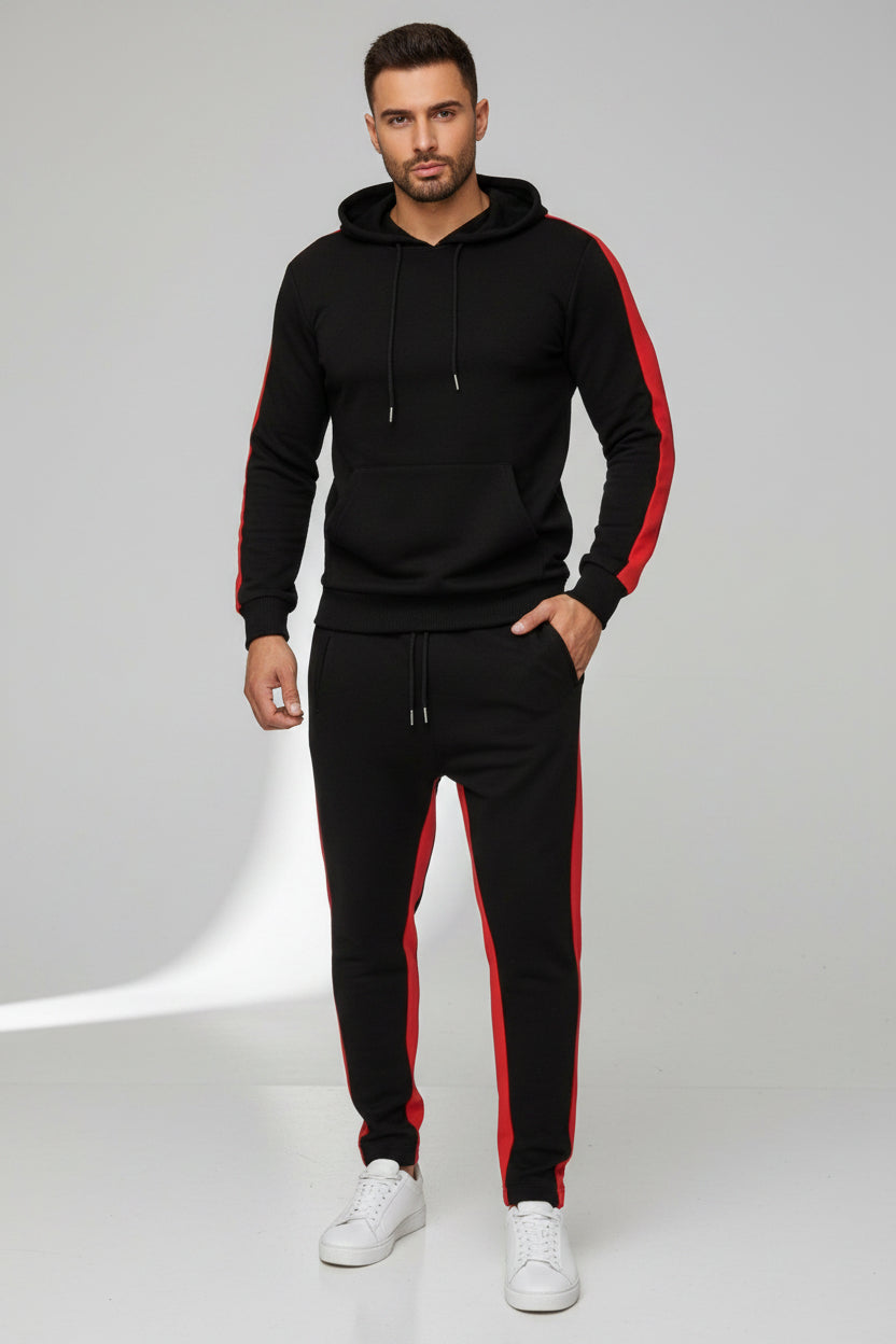 Men's Hooded Patch Tracksuit