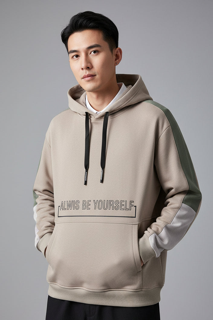 Polyester Hooded Pullover Sweatshirt
