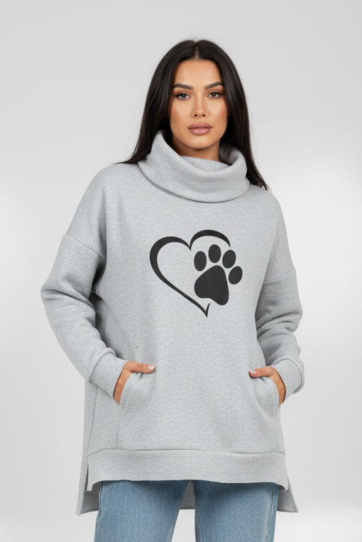 Oversized Fashion Pullover Sweatshirt