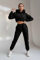 Fleece Hoodie Sweatpants Set