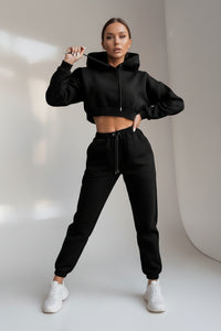 Fleece Hoodie Sweatpants Set