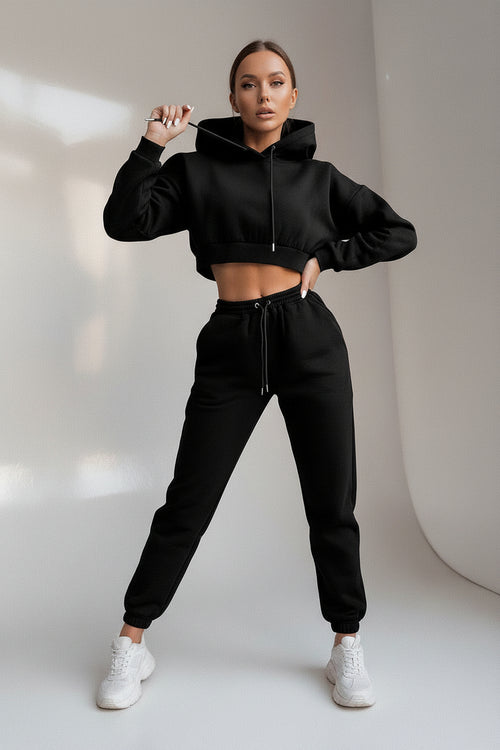 Fleece Hoodie Sweatpants Set