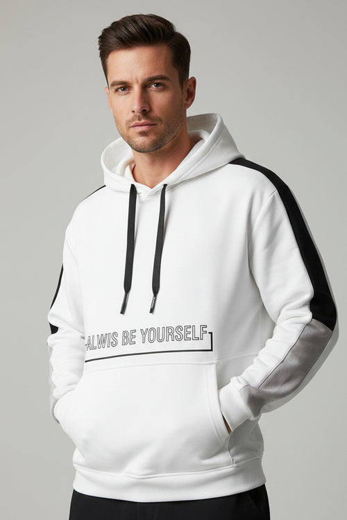 Polyester Hooded Pullover Sweatshirt
