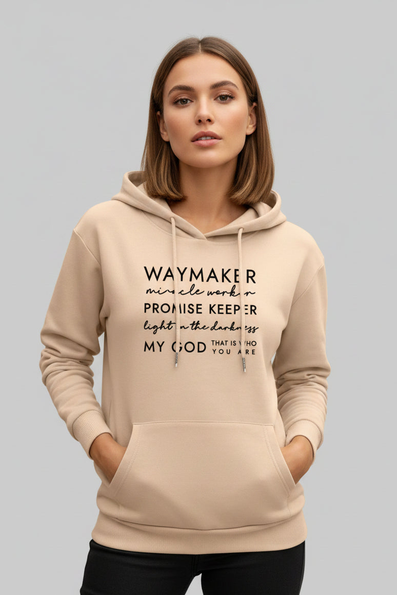 Oversized Printed Cotton Pullover Hoodie