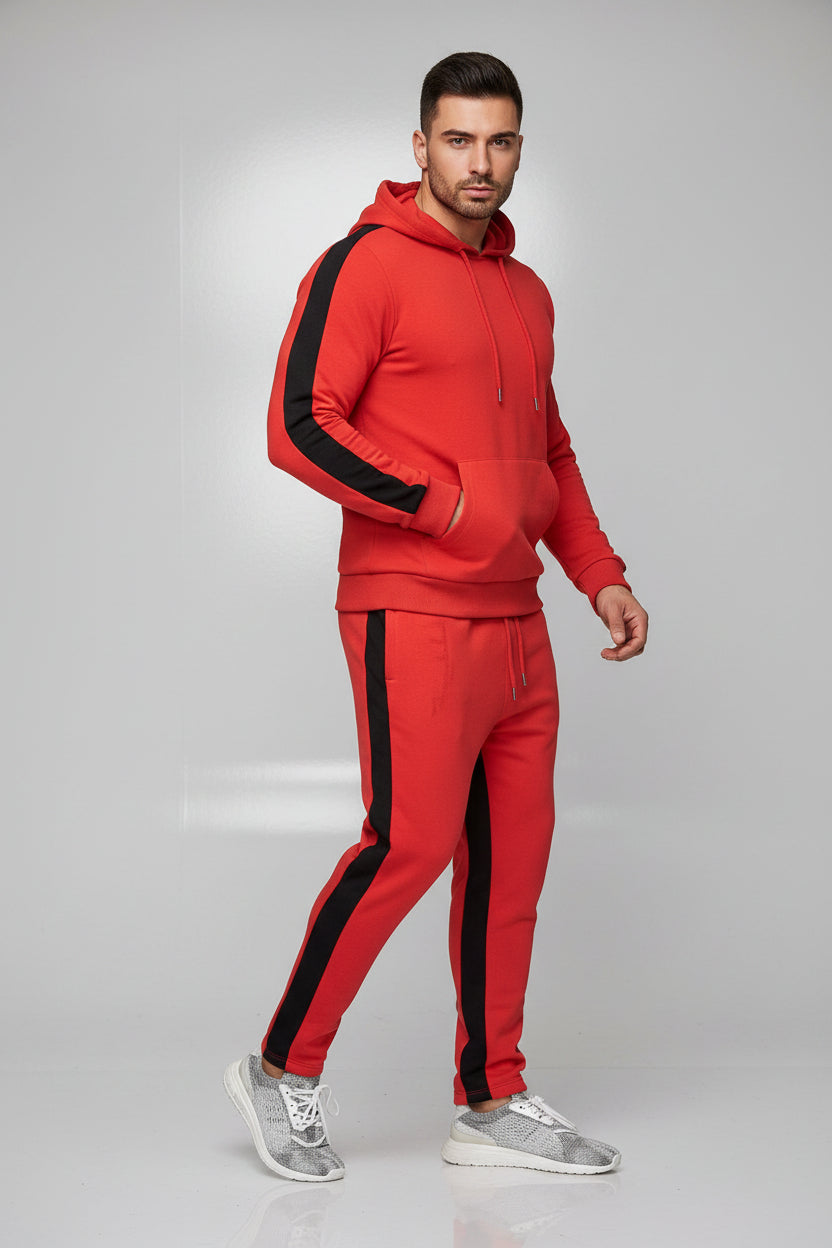 Men's Hooded Patch Tracksuit