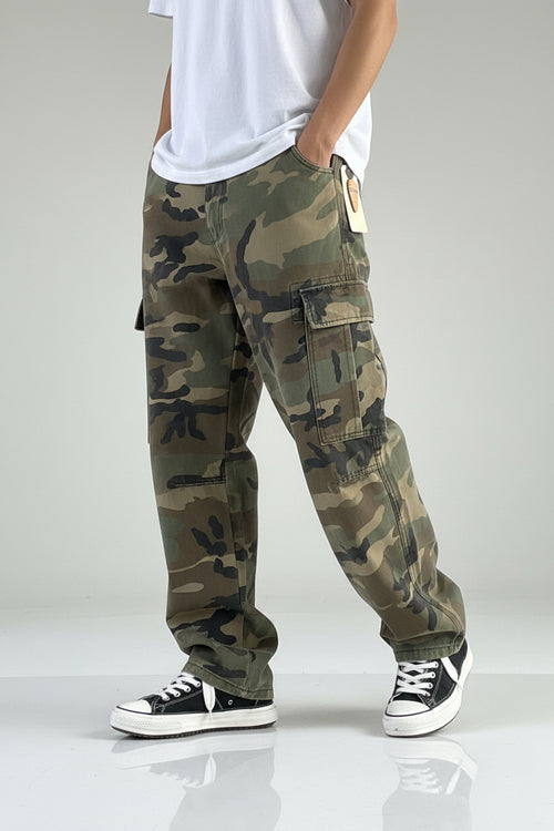 Men's Camo Straight Trousers
