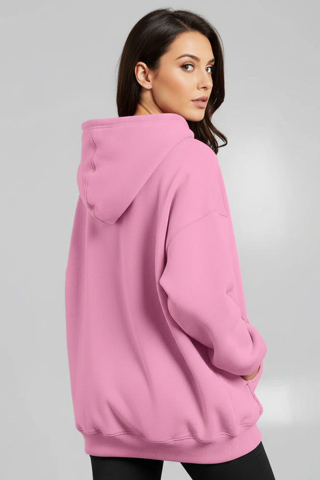 Women's Oversized Fleece Pullover Hoodie with Pocket