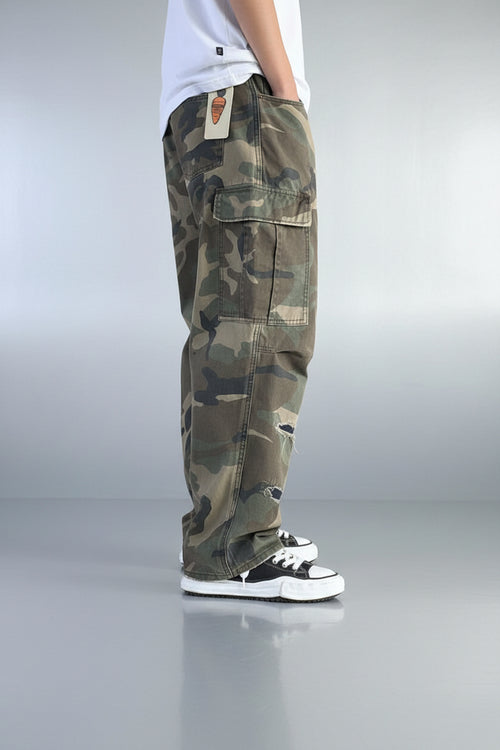 Men's Camo Straight Trousers