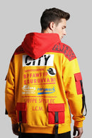 Colorblock Jacquard Slim Hoodie