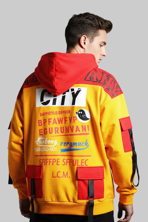 Colorblock Jacquard Slim Hoodie