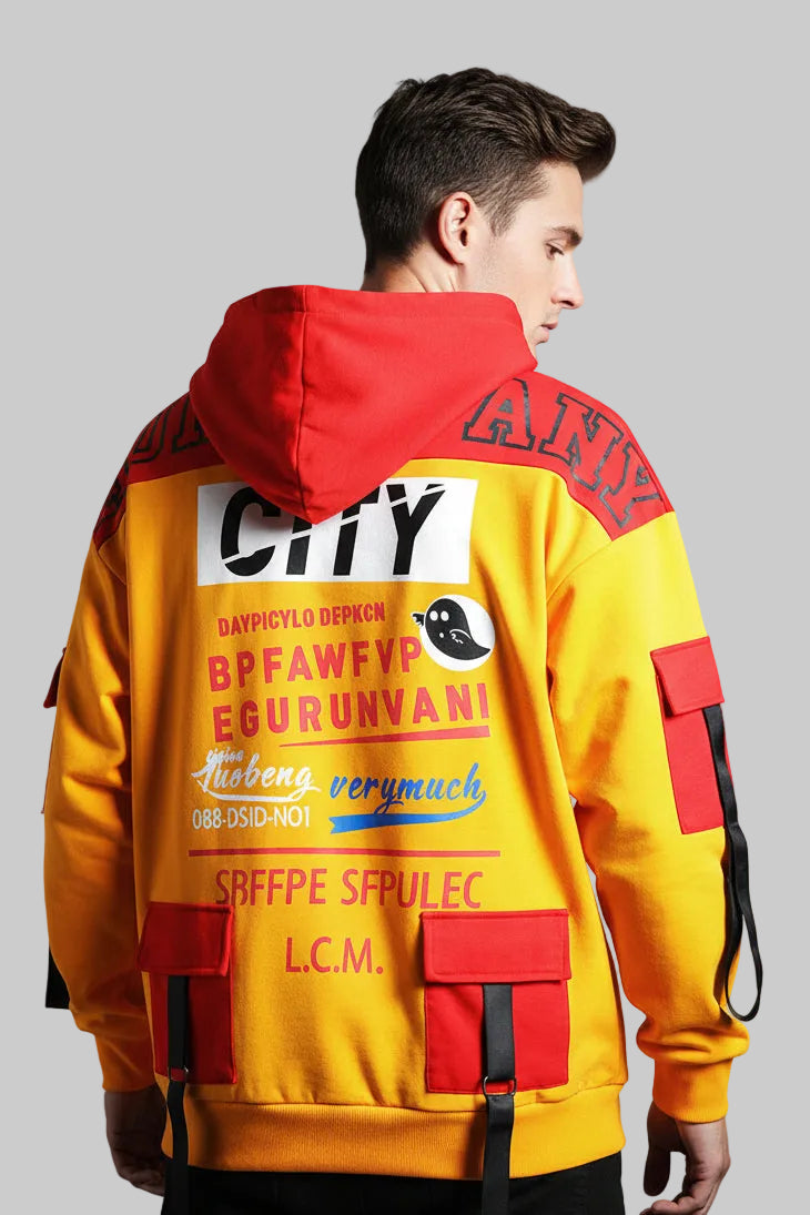 Colorblock Jacquard Slim Hoodie