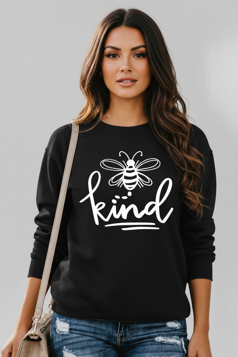 Bee Print Cotton Sweatshirt