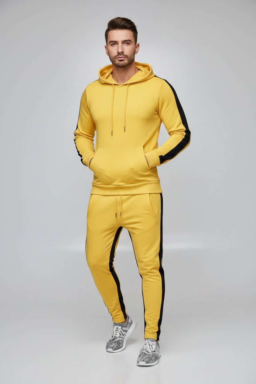 Men's Hooded Patch Tracksuit