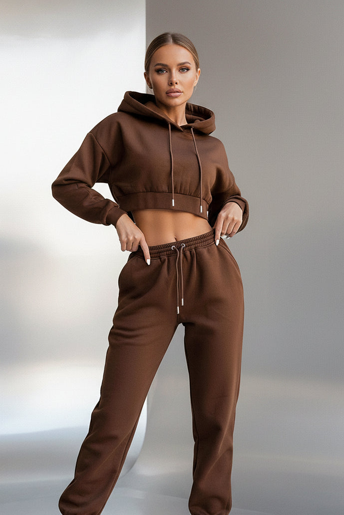 Fleece Hoodie Sweatpants Set
