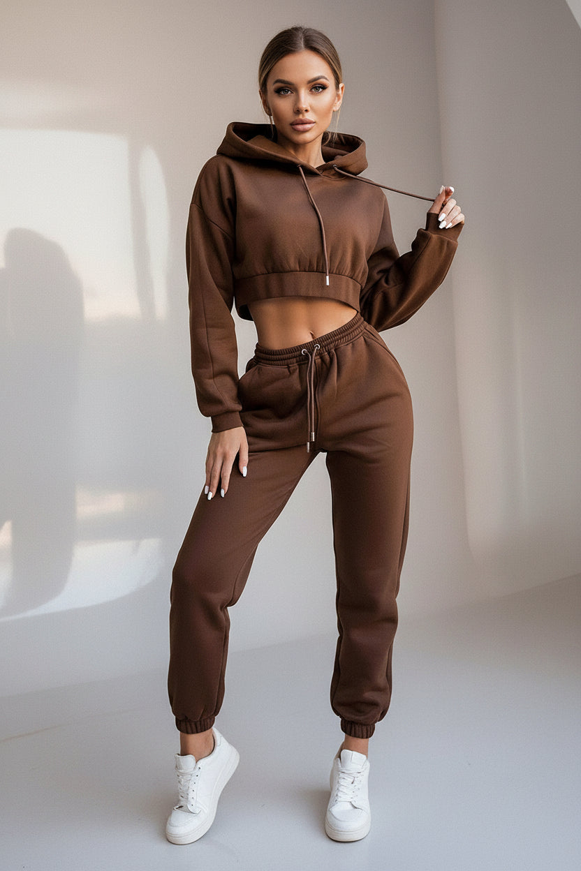 Fleece Hoodie Sweatpants Set