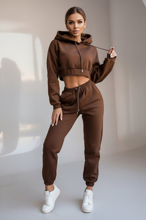 Fleece Hoodie Sweatpants Set