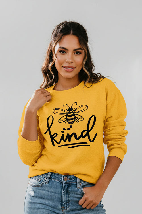 Bee Print Cotton Sweatshirt