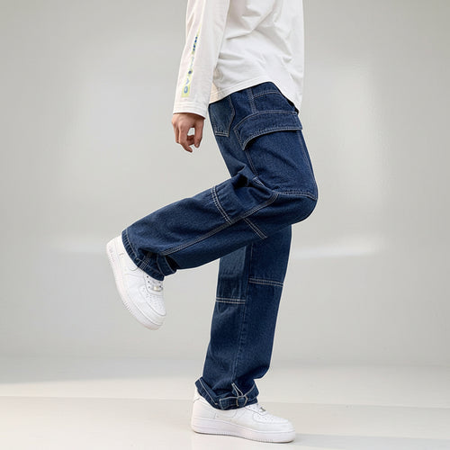 Men's Wide-Leg Linen Jeans