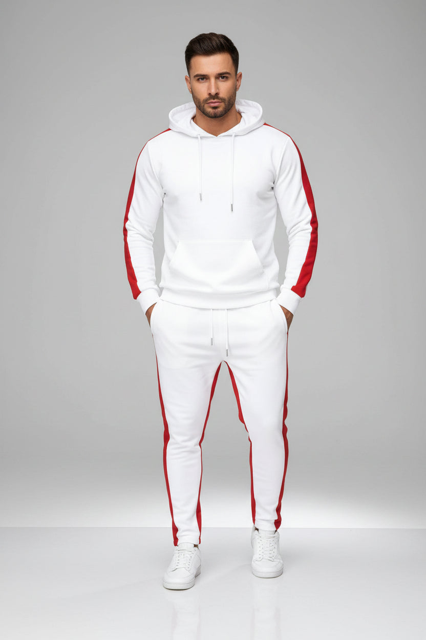 Men's Hooded Patch Tracksuit