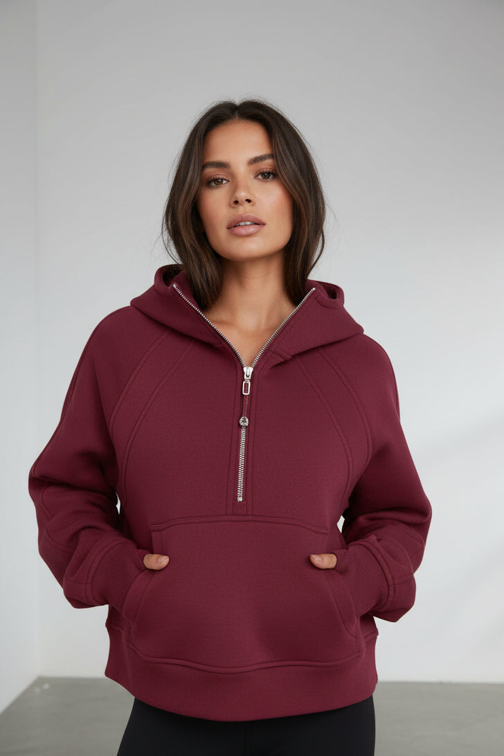 Solid Colour Pullover Hoodie