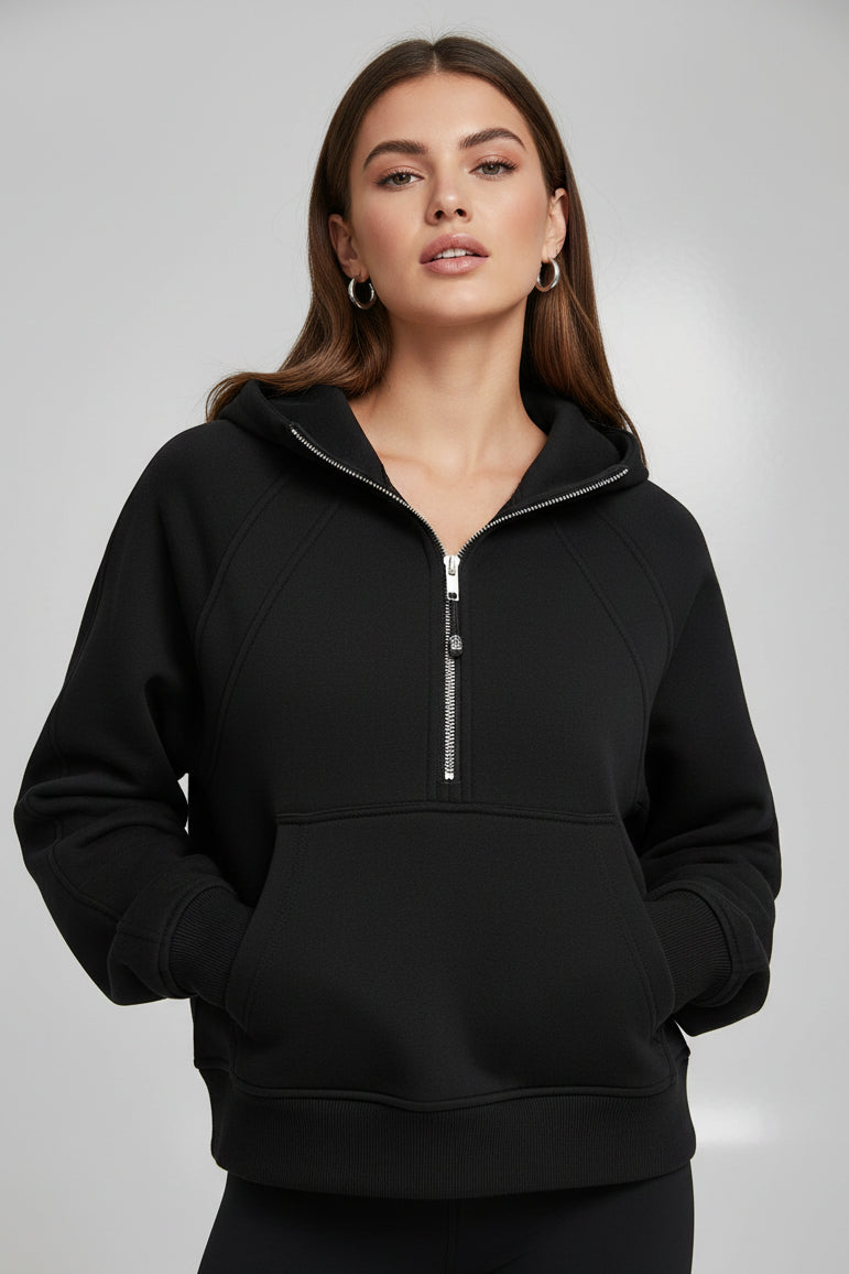 Solid Colour Pullover Hoodie