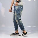 Men's Wide-Leg Cropped Jeans